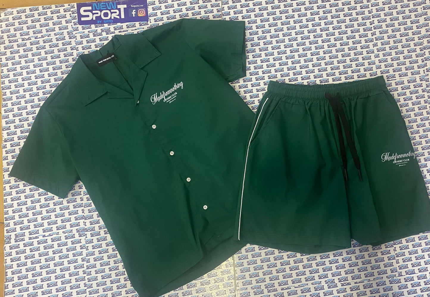COORDINATO CAMICIA + BERMUDA CON LOGO MFN