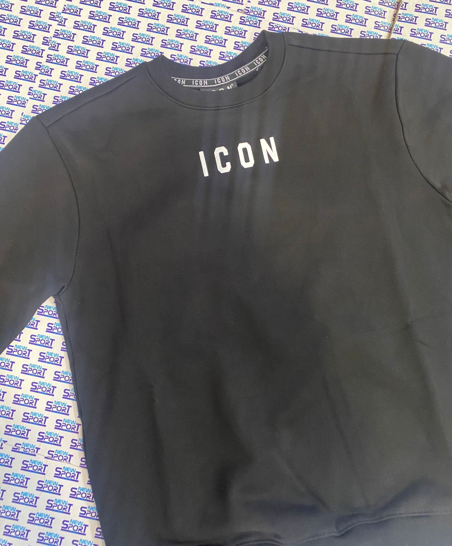 FELPA GIROCOLLO CON LOGO CENTRO ICON