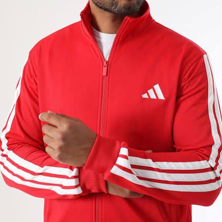 Tuta ADIDAS 3 Stripes Trefoil JX8731 Rosso