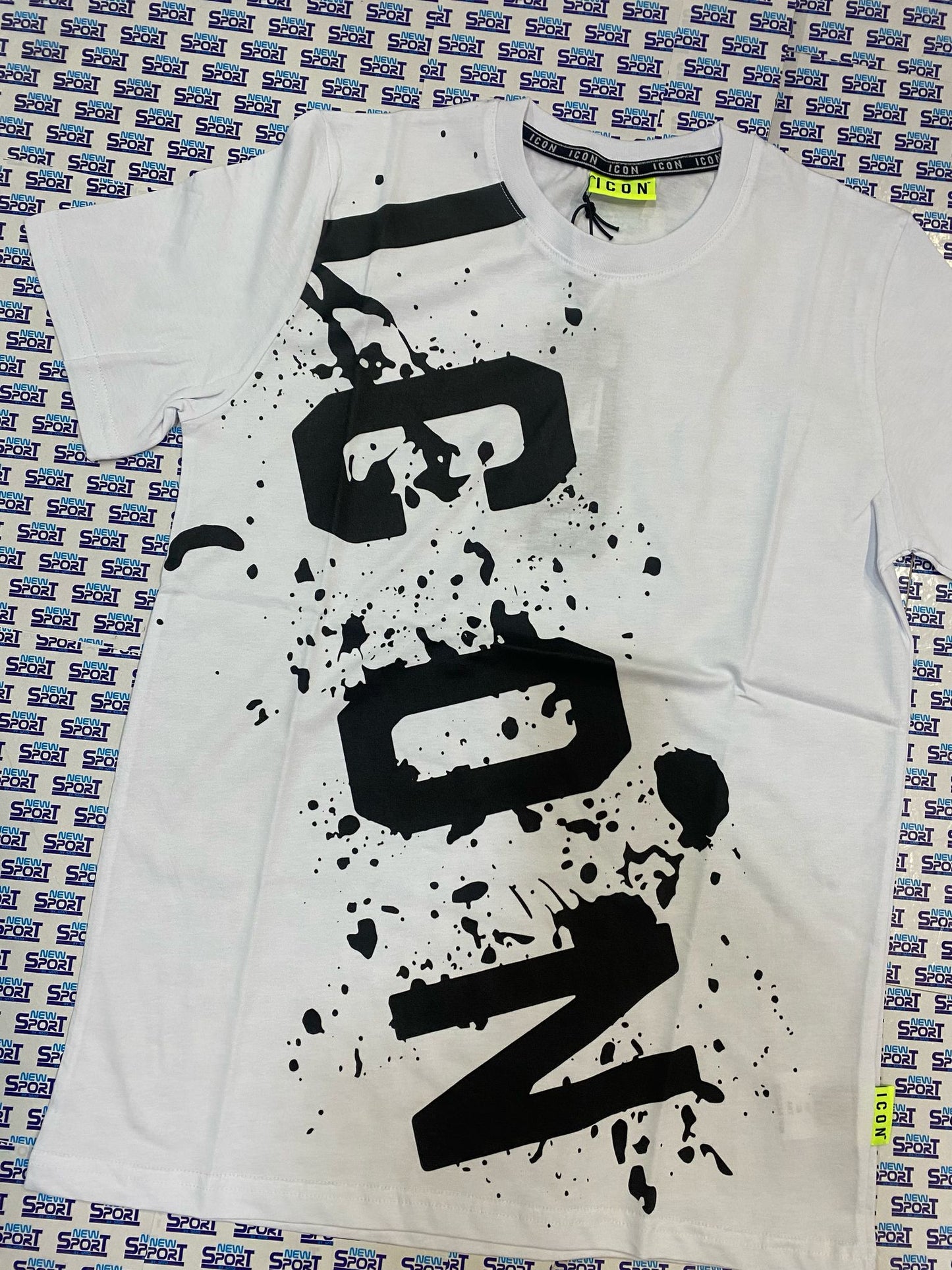 TSHIRT CON LOGO SCHIZZI TRASVERSALE ICON