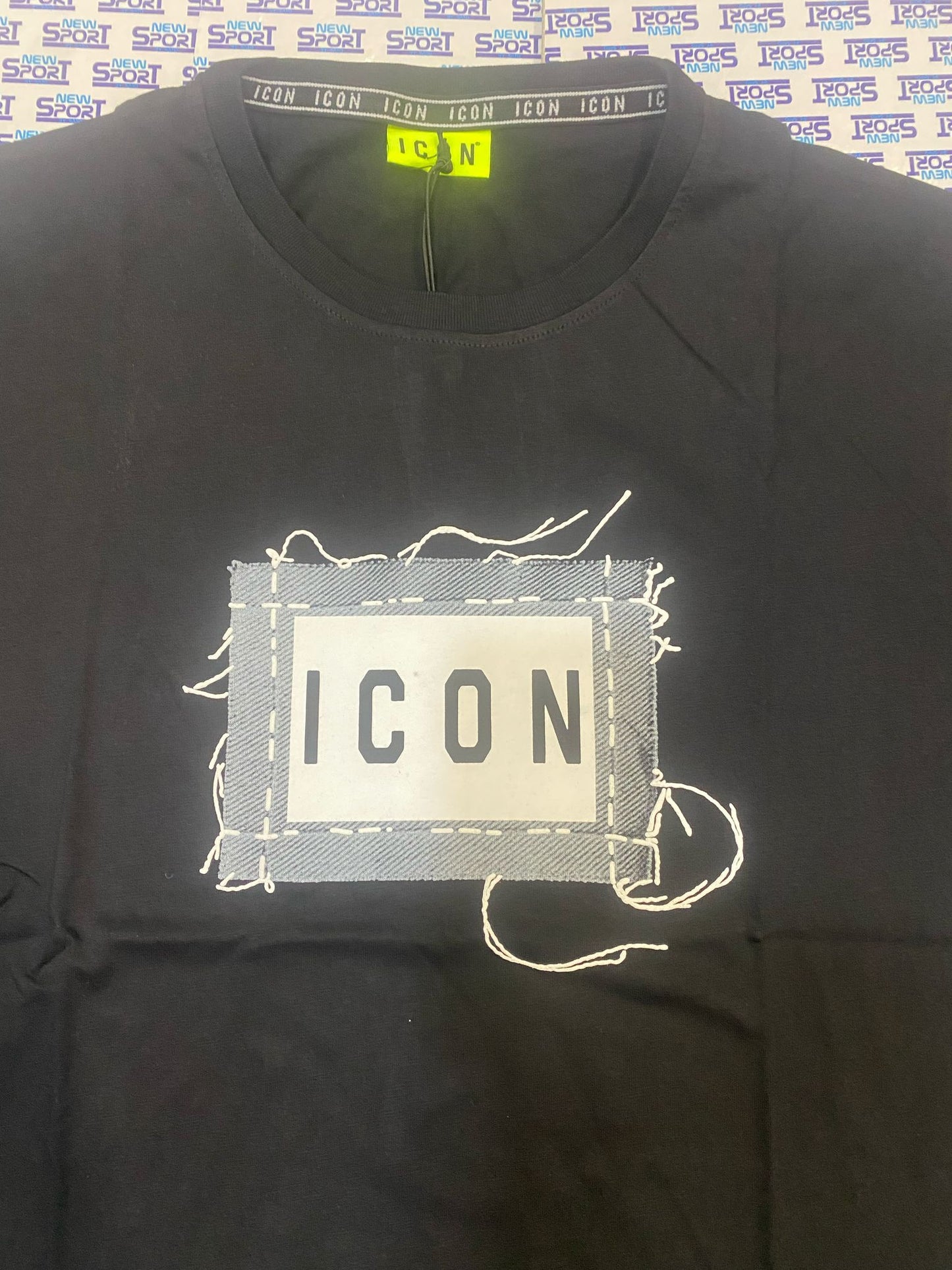 TSHIRT CON LOGO CON FILI RIGONFIATI ICON