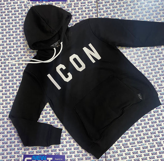 FELPA CON CAPPUCCIO CON LOGO GRANDE ICON