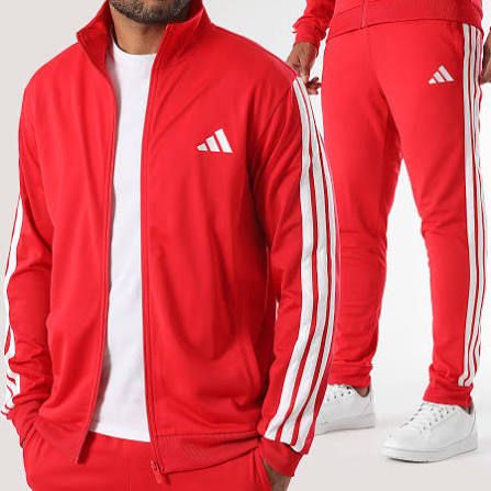 Tuta ADIDAS 3 Stripes Trefoil JX8731 Rosso