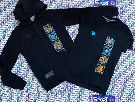 FELPA CON CAPPUCCIO E ZIP DOLLY NOIRE