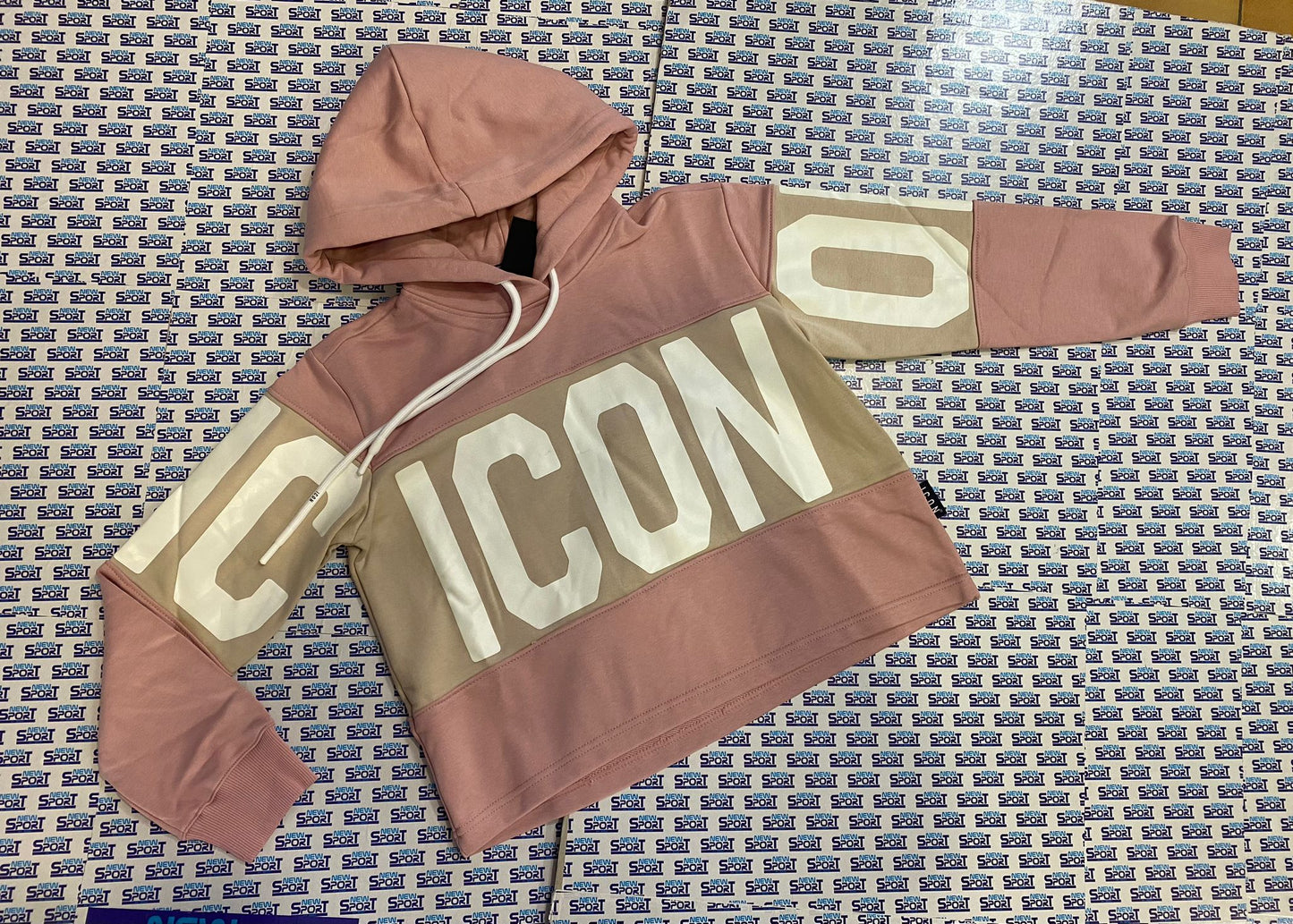 FELPA CROPPED CON LOGO ICON