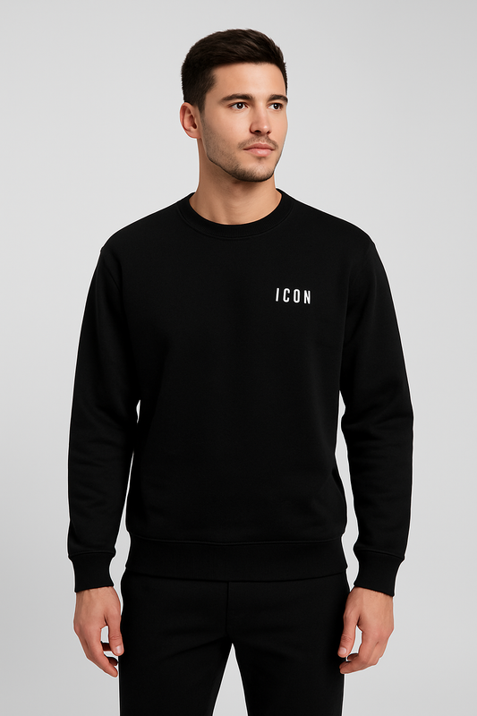 MAGLIA GIROCOLLO CON RICAMO PICCOLO ICON