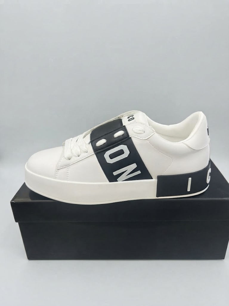 Sneakers Icon Low-Top in Pelle - Bicolor Nero/Bianco e Bianco/Nero
IC06153SU