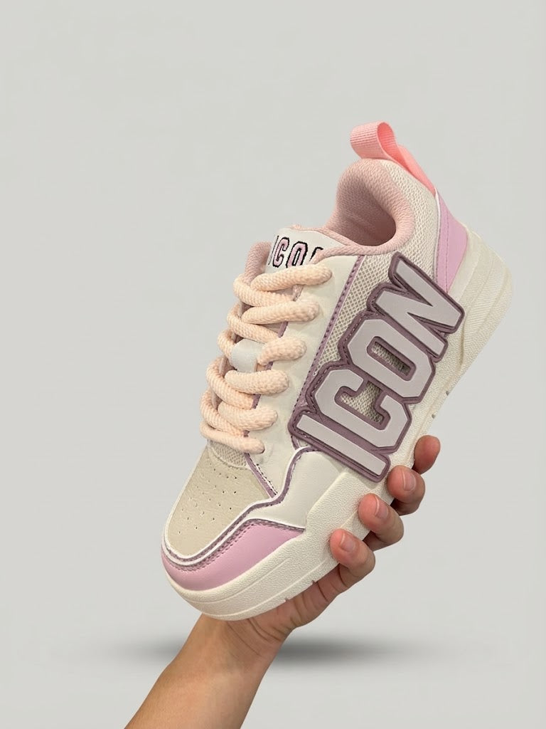 Sneakers Icon Rosa: Stile Urban e Comfort per il Tuo Look