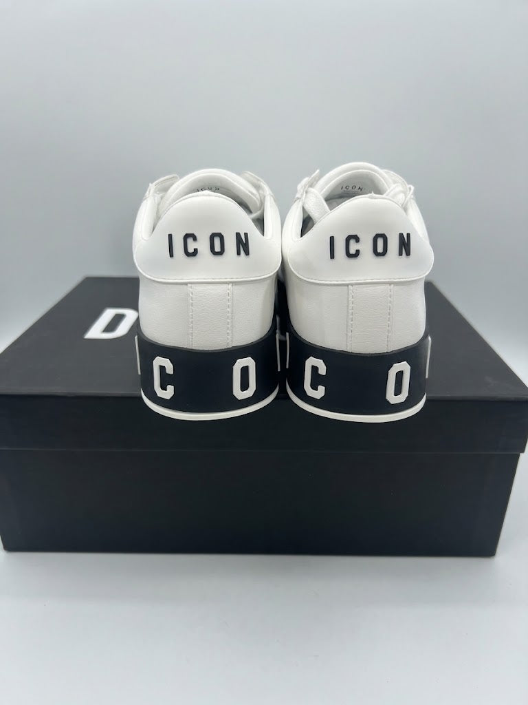 Sneakers Icon Low-Top in Pelle - Bicolor Nero/Bianco e Bianco/Nero
IC06153SU