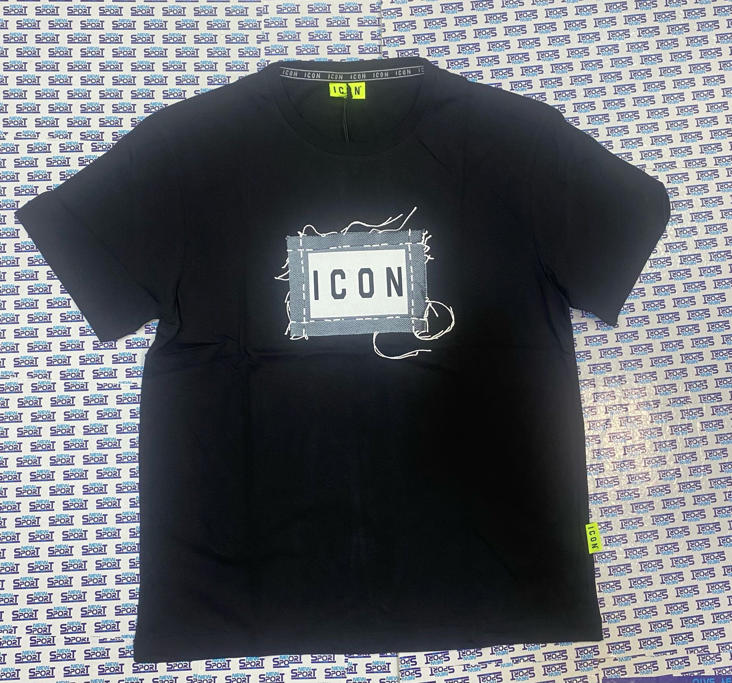 TSHIRT CON LOGO CON FILI RIGONFIATI ICON