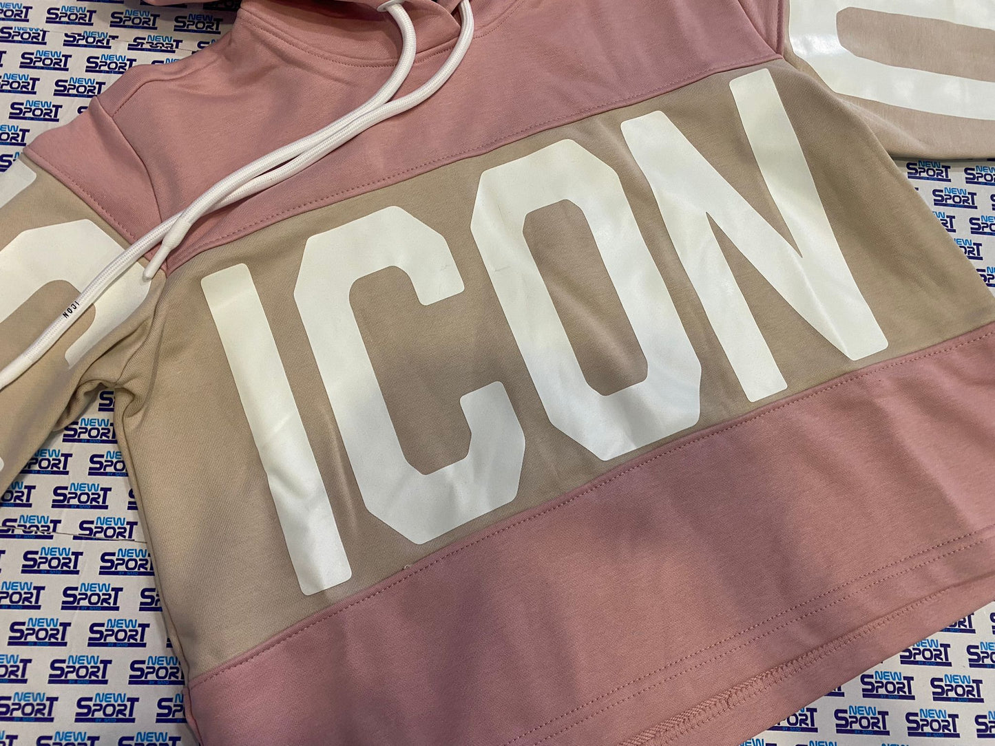 FELPA CROPPED CON LOGO ICON