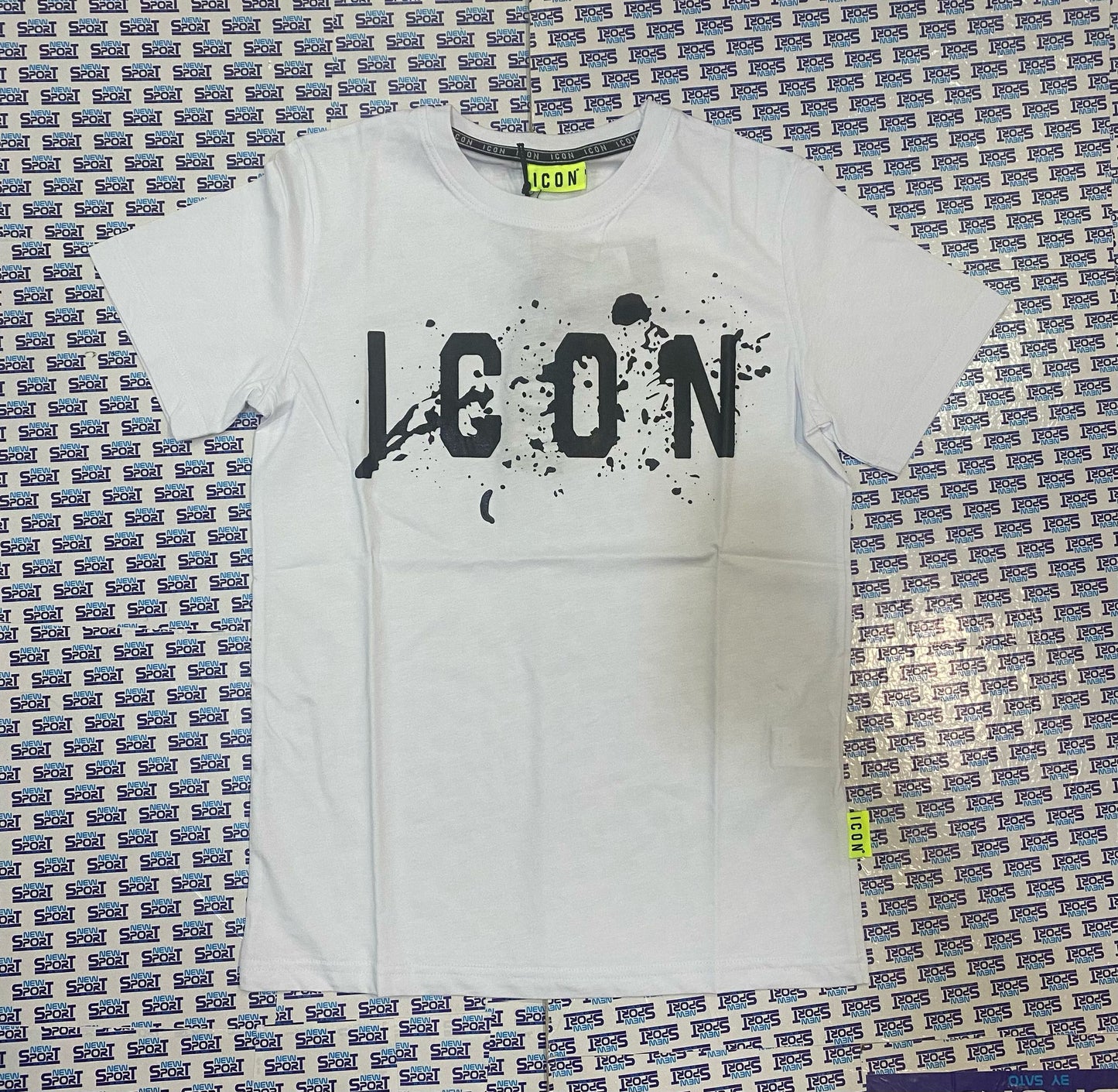 TSHIRT CON LOGO SCHIZZATO ICON