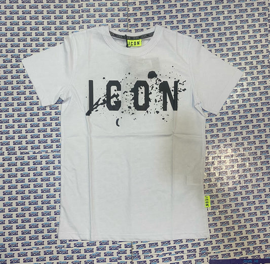 TSHIRT CON LOGO SCHIZZATO ICON