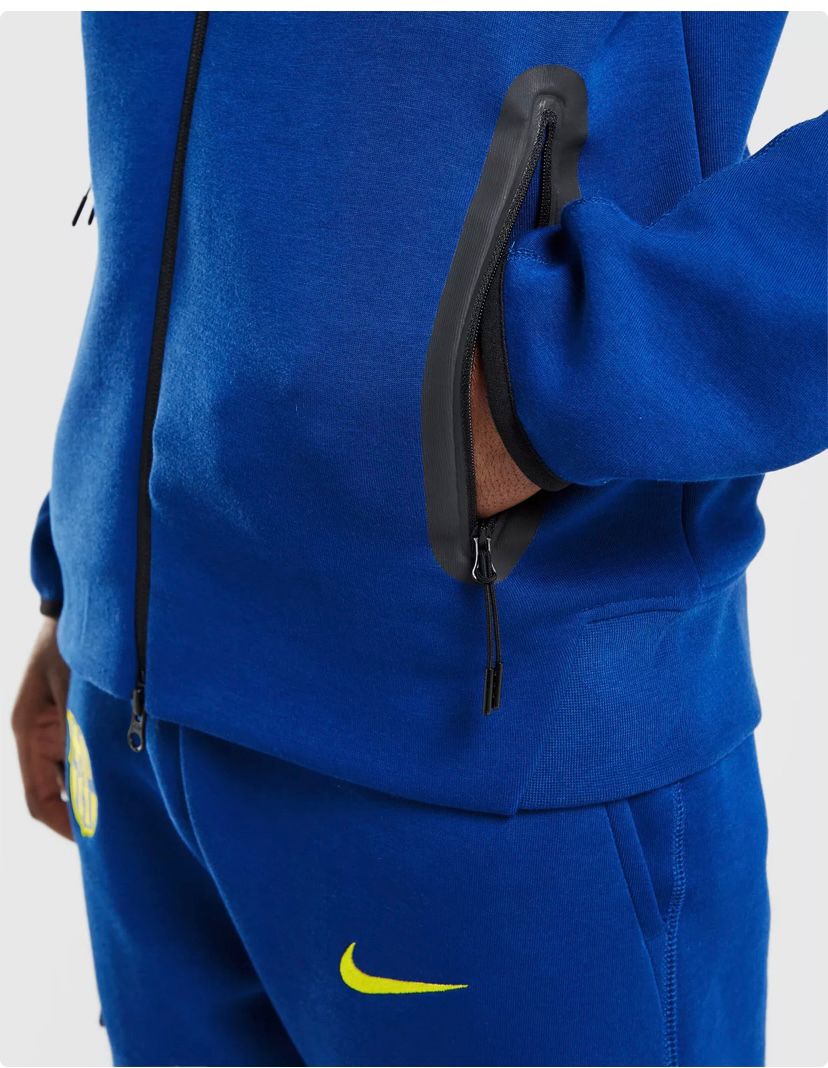 TUTA FC BARCELONA TECH
 in fleece con zip a tutta lunghezza Nike Football