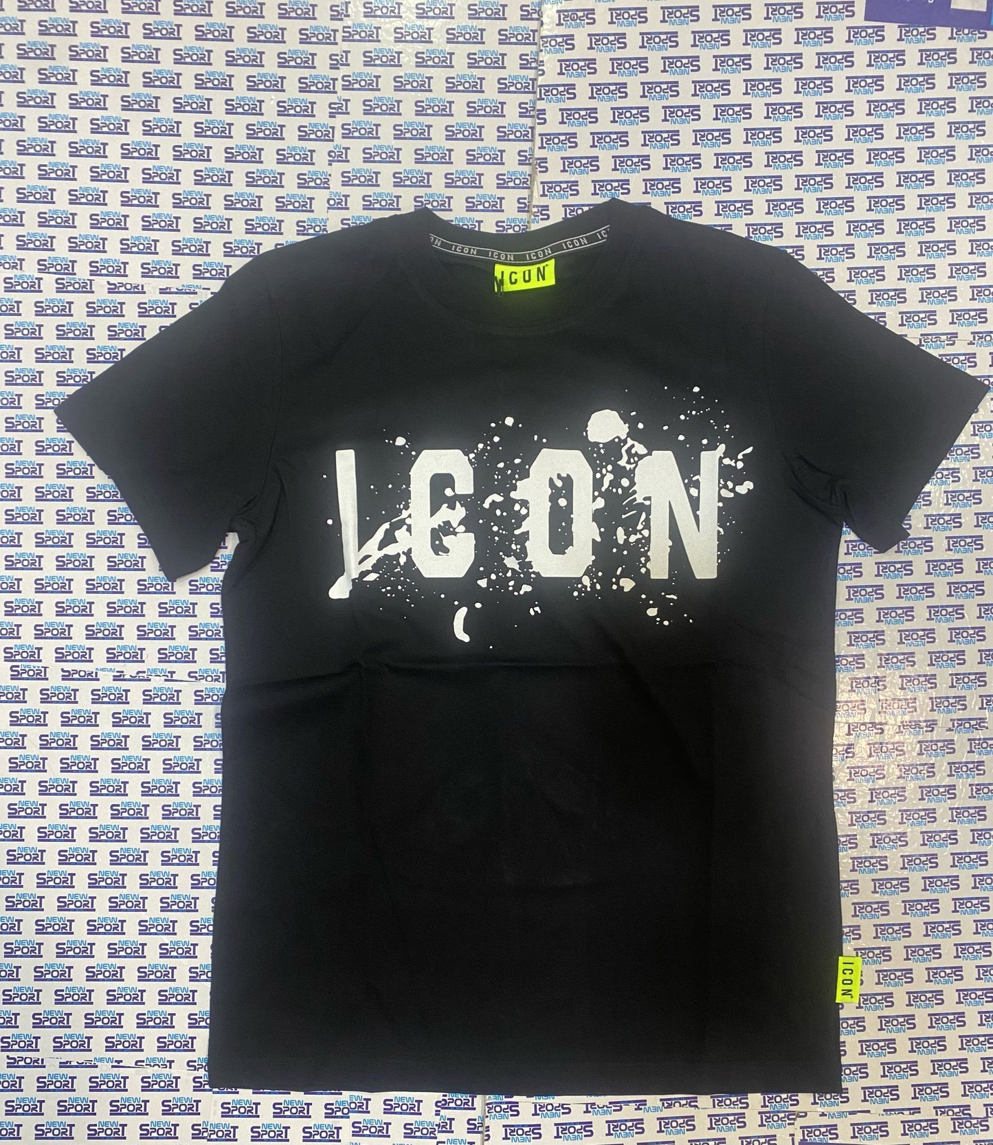 TSHIRT CON LOGO SCHIZZATO ICON