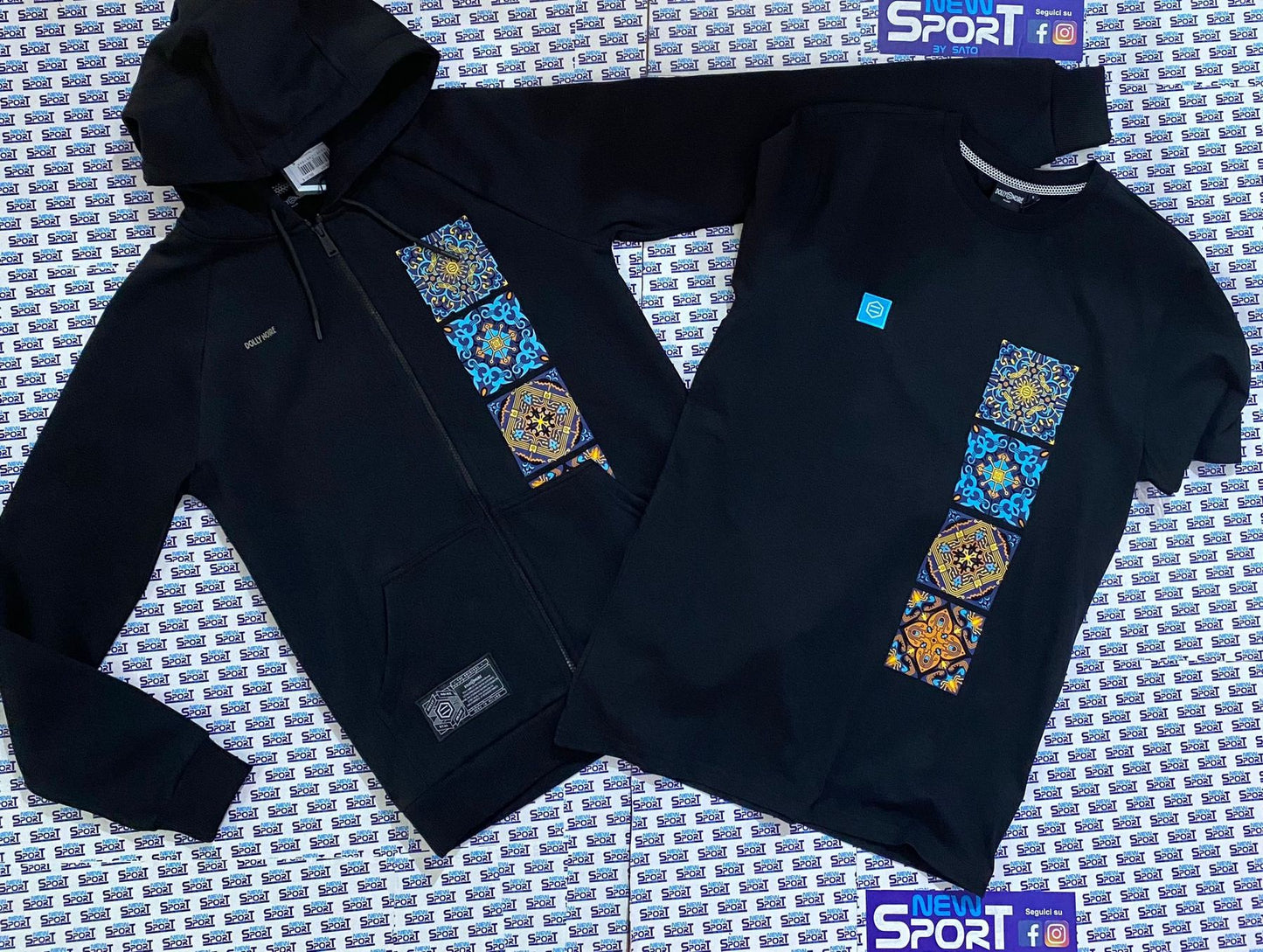 FELPA CON CAPPUCCIO E ZIP DOLLY NOIRE